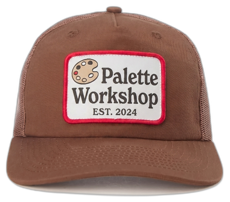Woven patch on cap